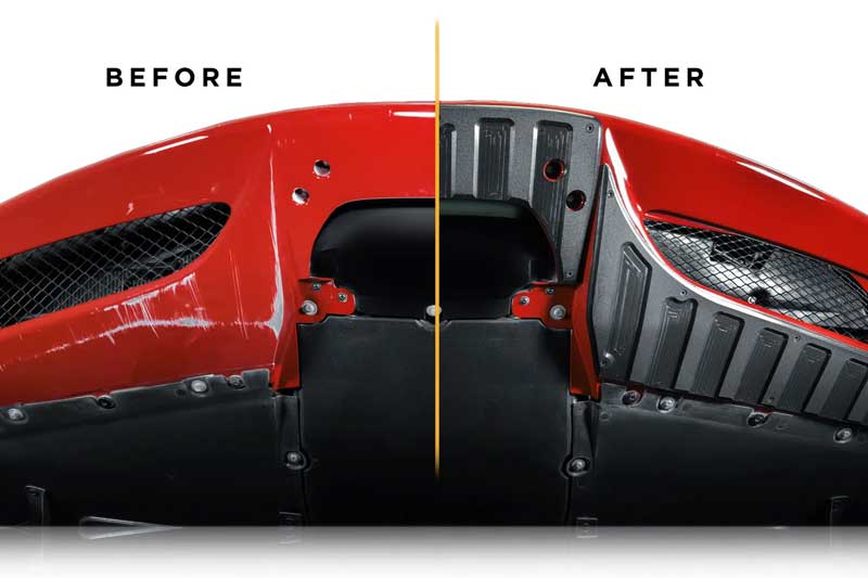 car scrape armour protection before after